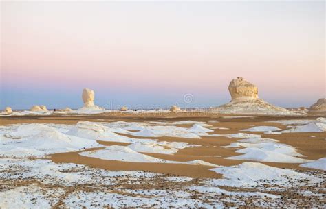 Sunrise at White Desert, Egypt Stock Image - Image of holiday ...