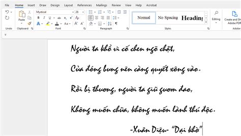 cac font chu tieng viet dep cho word thuong duoc su dung
