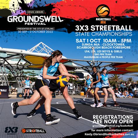 Groundswell Festival – BWA 3×3 Streetball – Basketball WA