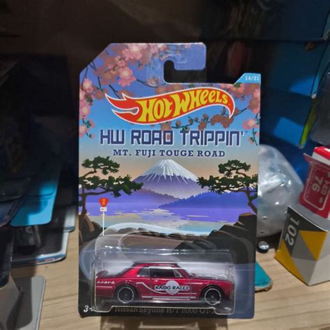 Hot Wheels Hw Road Trippin Nissan Skyline Ht Gtr Kaido Racer Mt Fuji Touge Road Shopee
