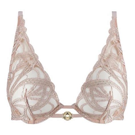 Soutien Gorge Triangle Armatures Ultra Plunge Nude Aubade Lemon Curve