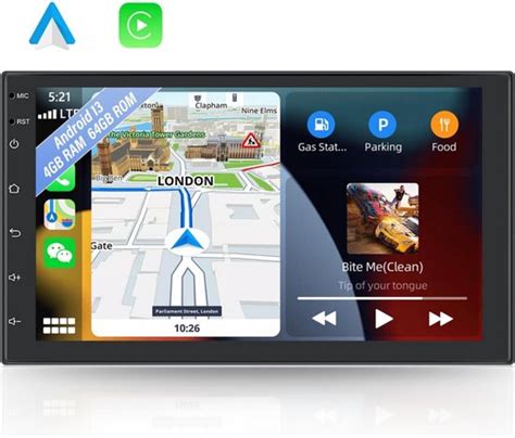 Boscer Autoradio Din Universeel Android Apple Carplay