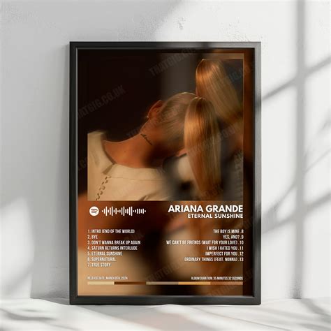 ariana grande eternal sunshine album cover poster complete tracklist