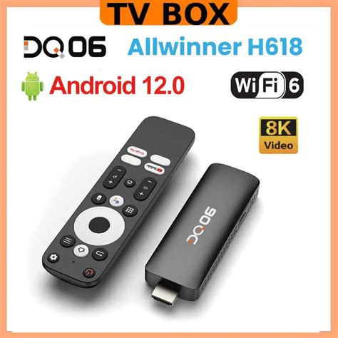 Мини-ТВ-приставка DQ06 ATV Android 12 Allwinner H618 Quad Core 8K видео ...