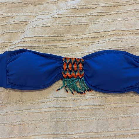 Ondademar Swim Royal Blue Strapless Bikini Top Poshmark