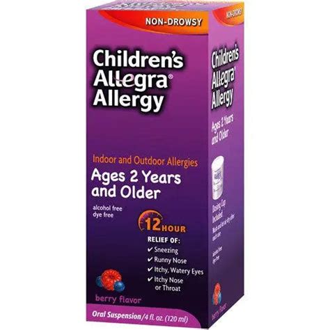 Allegra Children's 12 Hour Allergy Relief 4 oz — Mountainside Medical ...