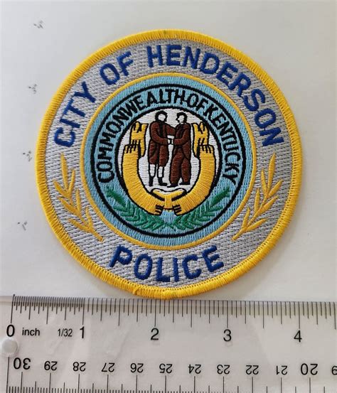 City Of Henderson Kentucky Police Patch Free Sandh Ebay