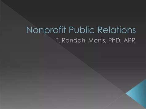 Ppt Nonprofit Public Relations Powerpoint Presentation Free Download