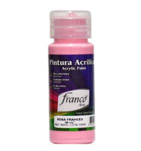 PINTURA AL FRIO FRANCO X60 ML ROSA FRANCES Papeleriaeditorialzapata