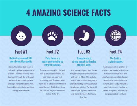 Science Facts List Infographic Template - Venngage