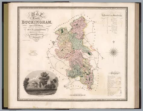 map   county  buckingham   actual survey    years