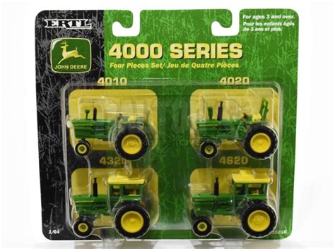 164 John Deere 4000 Series 4 Piece Tractor Set 4010 4020 4320