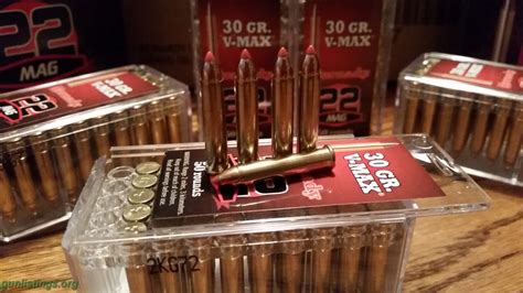 Gunlistings.org - Ammo Hornady 22 Mag / 22 Wmr V-MAX Ammo