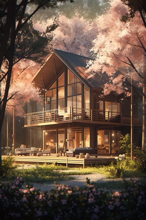 A Beautiful Home Surrounded By Nature