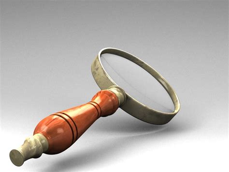 3d Model Of Old Magnifier Glass