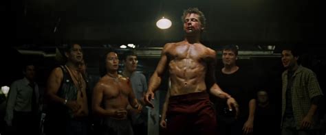 AusCAPS Brad Pitt Nude In Fight Club