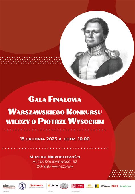 Gala finałowa konkursu Piotr Wysocki bohater Powstania Listopadowego