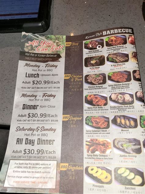 KPOT Korean BBQ Hot Pot Menu Updated For
