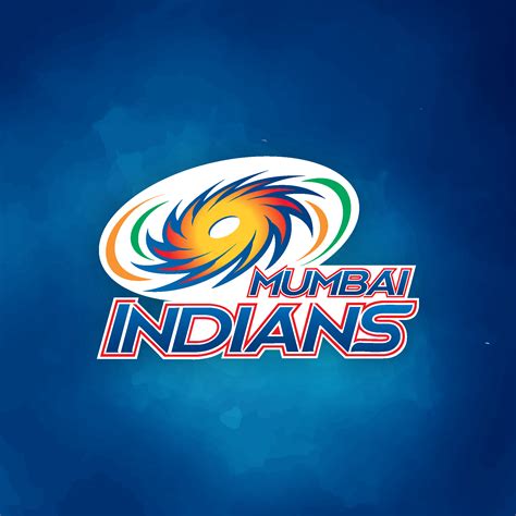 mumbai indians logo  blue background mumbai indians mumbai