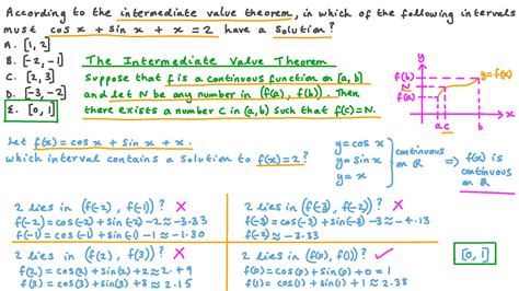 Intermediate Value Theorem Worksheet E