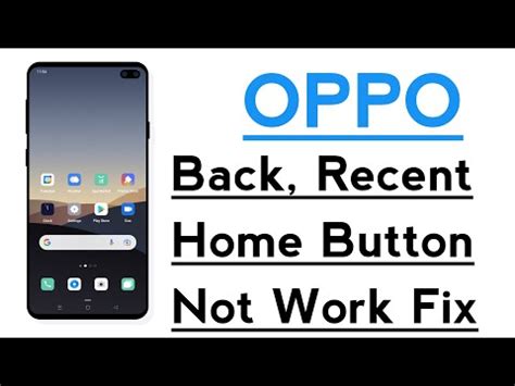 Oppo Phone Back Recent Home Buttons Not Working Problem Solve Home