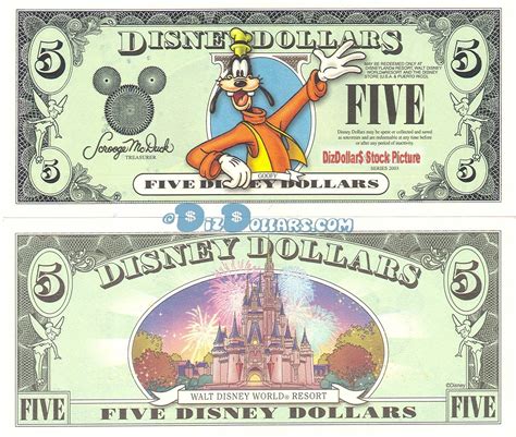 2003 A 5 Unc Disney Dollar Goofy Front With