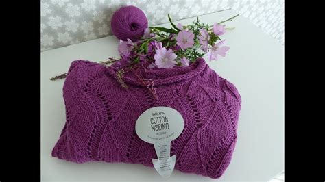 Джемпер из Cotton Merino от Drops - YouTube