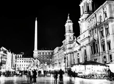 Piazza Navona Nights in Rome Photograph by John Rizzuto - Pixels