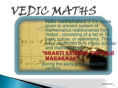 Vedic maths sutras