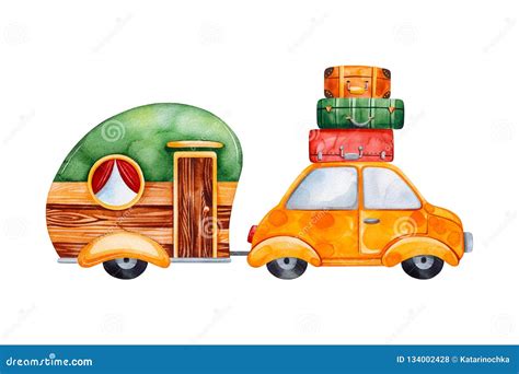 Caravan Cartoon Vector | CartoonDealer.com #3170859