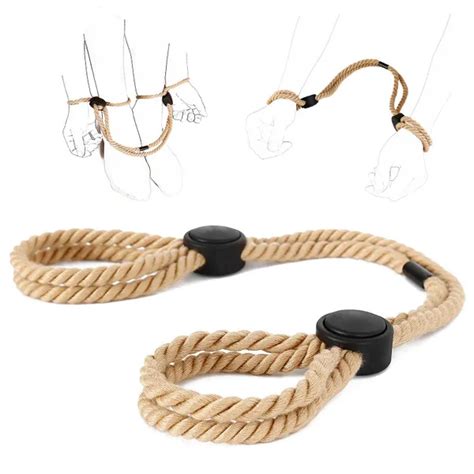 Dropship Adjustable Rope Handcuffs Fetish Hand Shackles Bdsm Binding Toys Sex Sm Restraints