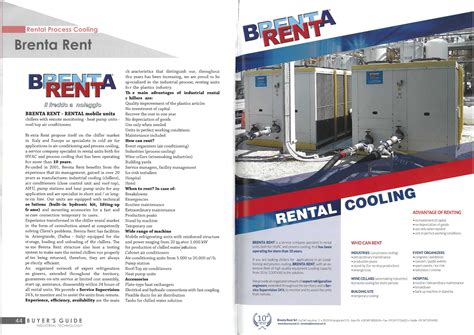 INTERNATIONAL BUYER'S GUIDE - Brenta Rent Srl
