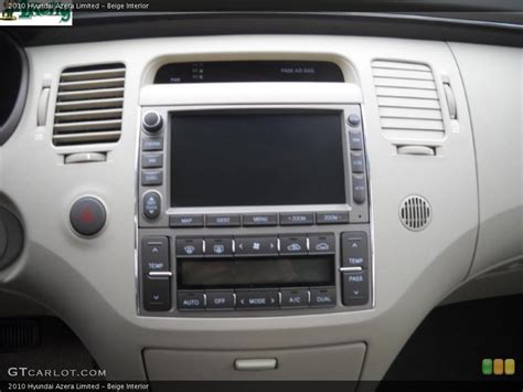 Beige Interior Controls for the 2010 Hyundai Azera Limited #39265323 ...