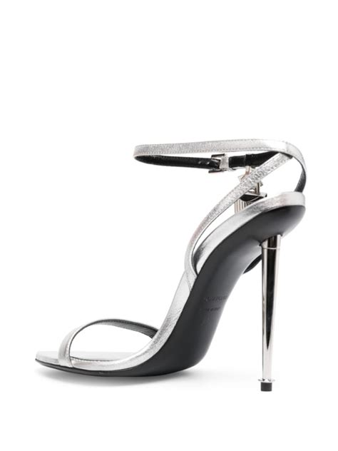 Tom Ford Padlock Pointy Naked Heeled Sandals Reversible