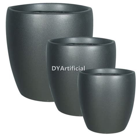 32cm 38cm 45cm Column Fiberglass Planter Dyartificial