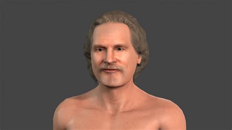 Beautiful Naked Man Rigged D Model Superhive Formerly Blender Market
