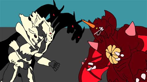 Destoroyah Vs Monster X Animation Youtube