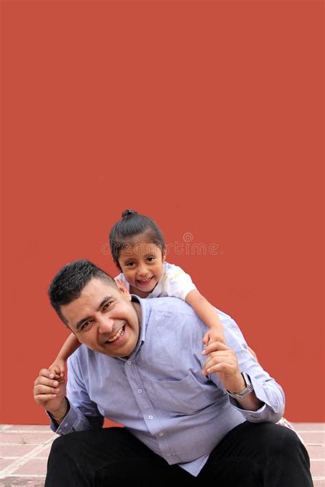 Single Dad Plays With His 3 Year Old Brunette Latina Daughter They Cuddle And Show Their Love