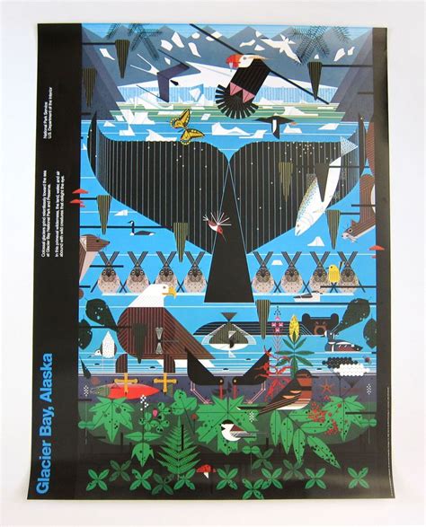 Vintage HUGE Charles Charley Harper National Parks Service Poster