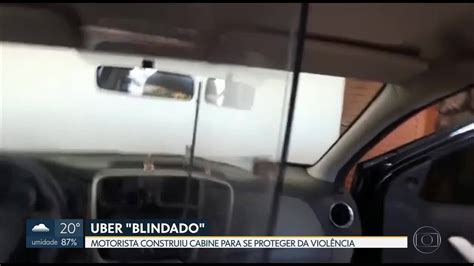 Vídeo Motorista De Aplicativo Constrói Cabine Para Se Proteger De