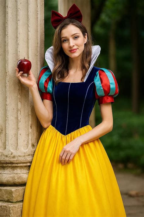 Handmade Snow White Cosplay Dress: Velvet Bodice, Satin Skirt - Etsy