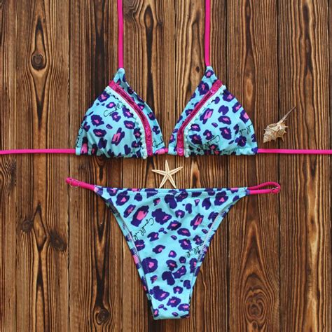 Leopard Bikinis For Women Swimwear New Sexy String Bikini Set
