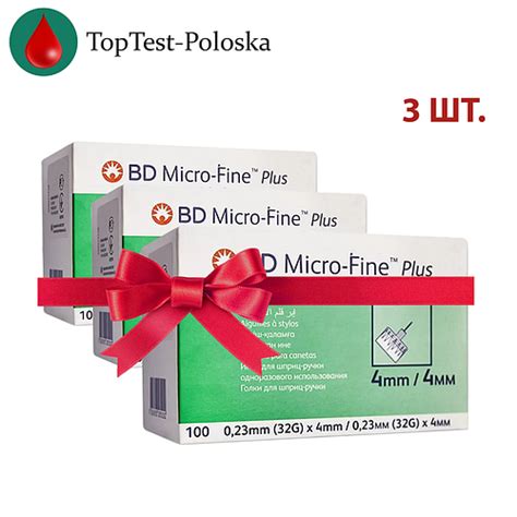 Иглы для шприц-ручек BD Micro-Fine + «МикроФайн» 4 мм 100 шт. 3 ...
