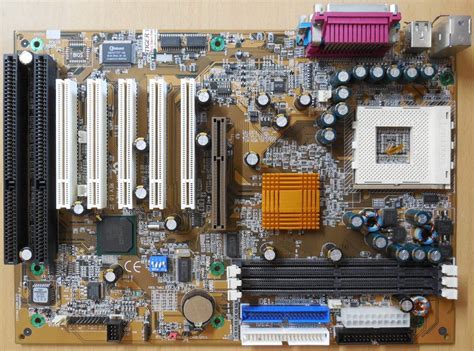 Gigabyte GA 7IXE4 Rev 1 0 Mainboard Blende Sockel 462 2x ISA AGP PCI