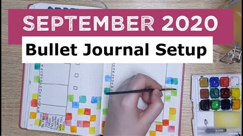 September Plan With Me Bullet Journal Setup YouTube