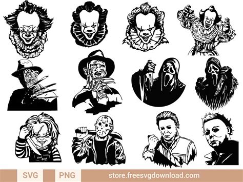 Horror Movie Svg Etsy Horror Movie Tattoos Movie Tattoos Clip