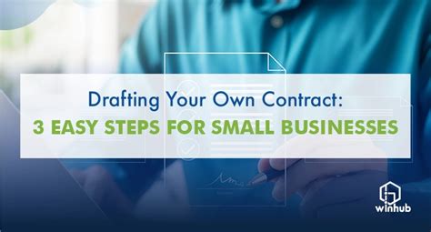 Drafting Your Own Contract 3 Easy Steps For Small Businesses Winhub