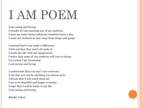 Ppt I Am Poem Powerpoint Presentation Free Download Id1743270