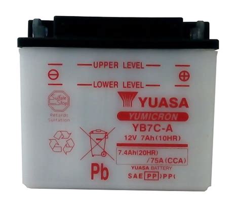 Akumulator YUASA YB7C-A 12V 7Ah 75A : Akumulatory Moto