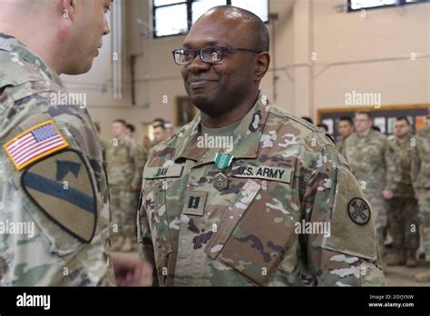 Capt Sulaiman Bah Receives An Army Commendation Medal To Recognize His